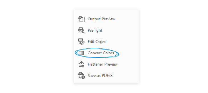 Reduce PDF size - Convert Colors