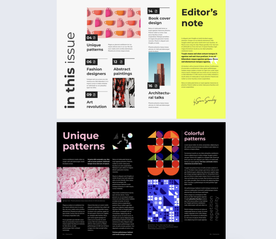 Digital Design Magazine Template