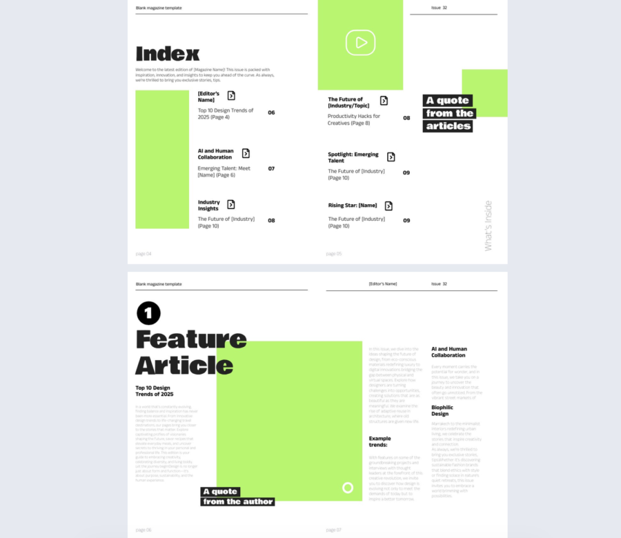 Impactful Digital Magazine Template
