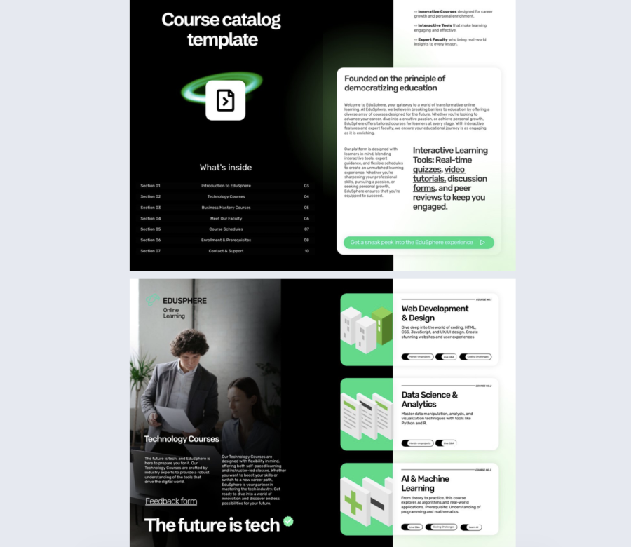 Interactive Course Catalog Template