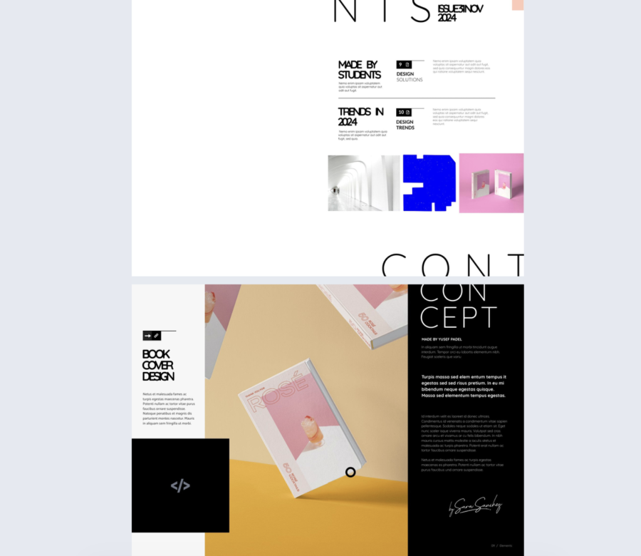 Interactive Design Magazine Template