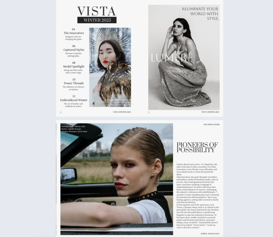 Interactive Online Fashion Magazine Template
