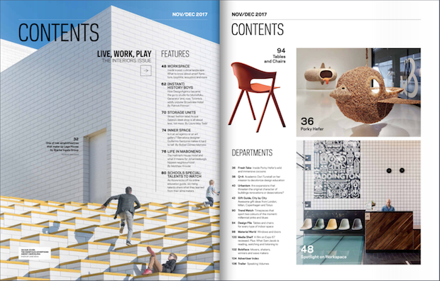 Magazine table of contents