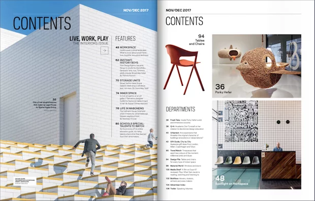 Magazine table of contents
