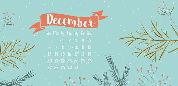 calendar december 2015
