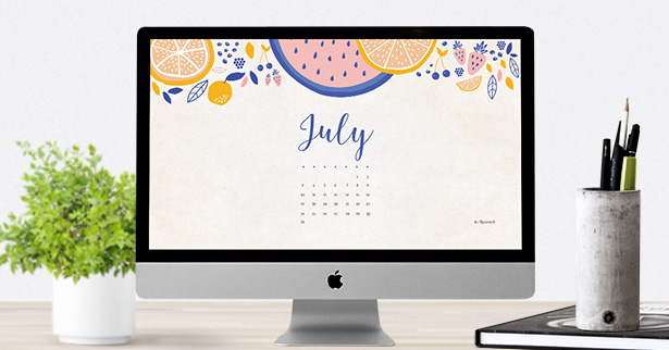 July 2016 free calendar wallpaper for your desktop background