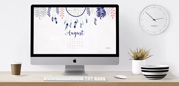 august 2016 calendar wallpaper