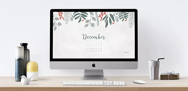 December 2016 calendar wallpaper – desktop background