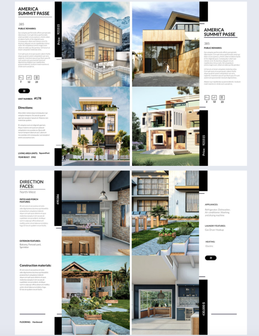 Real estate brochure templates