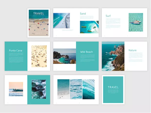 travel brochure template design
