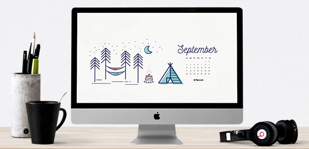 September 2017 calendar wallpaper for desktop