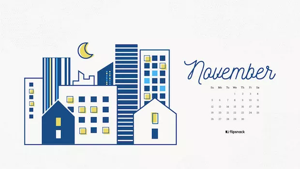 November 2017 calendar desktop