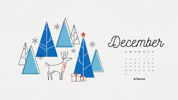 December 2017 calendar Wallpaper