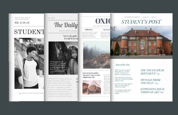 school newspaper templates