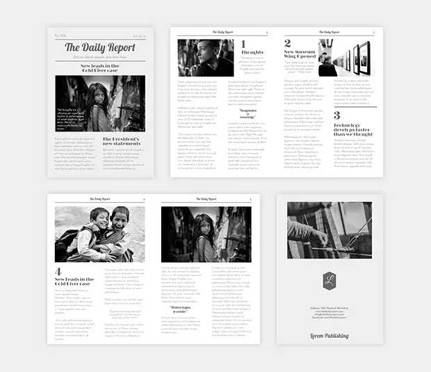 newspaper template