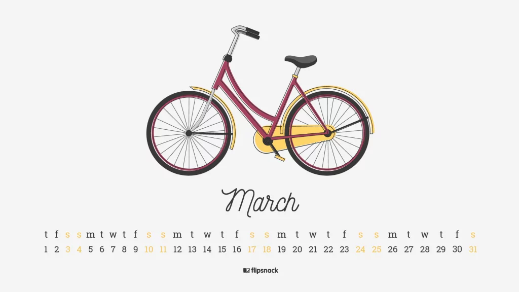 march 2018 calendar wallpaper