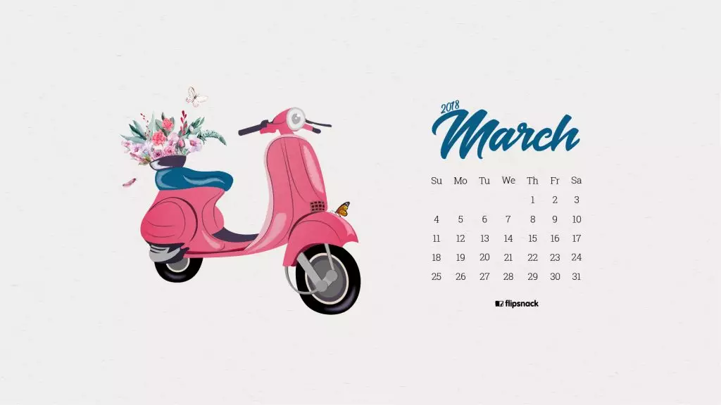 march 2018 wallpaper calendar