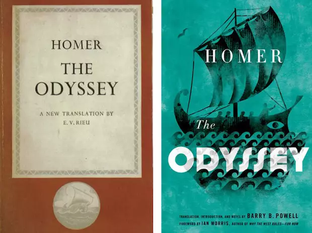 The Odyssey book covers comparison