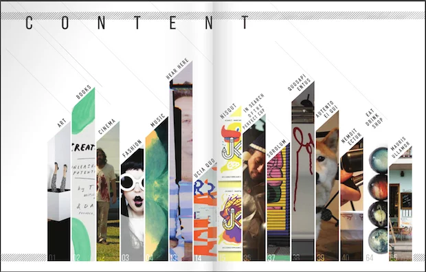 creative contents page