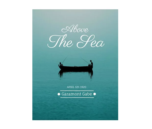 above the sea book cover design 