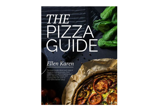 the pizza guide book cover design 