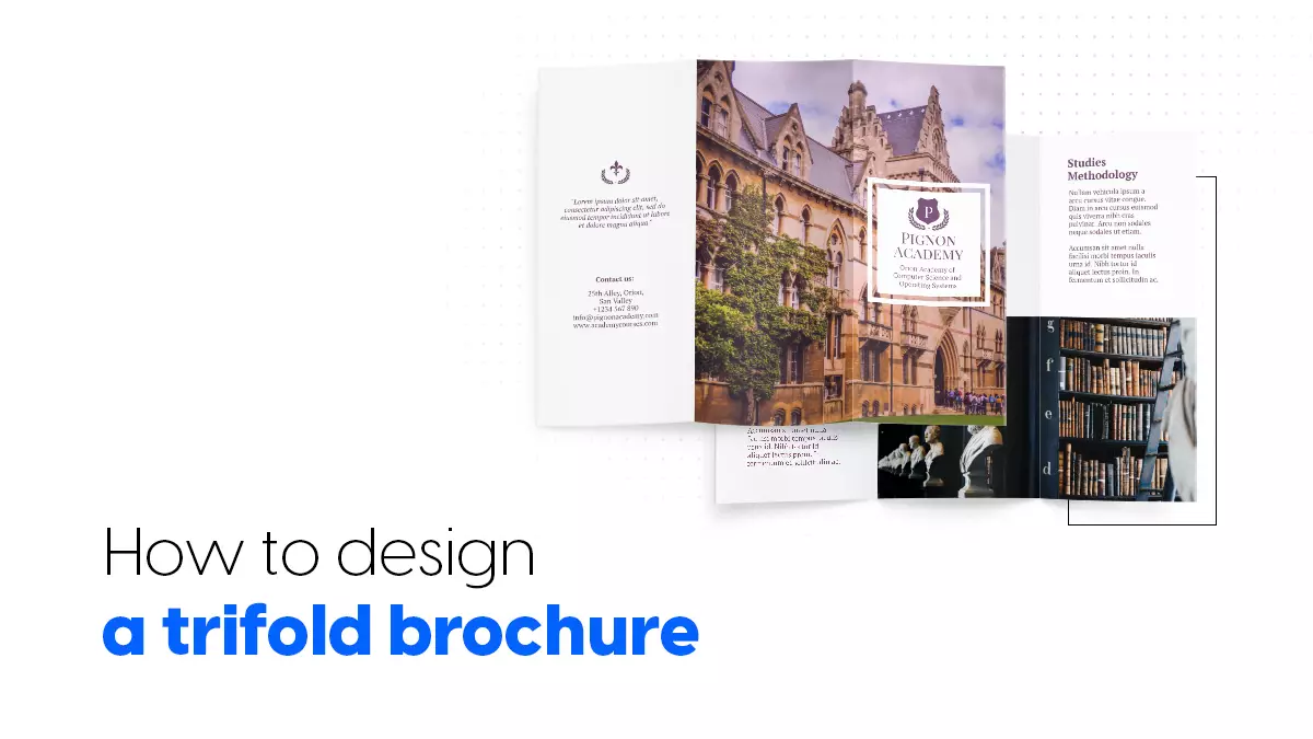 how to design trifold brochure cover