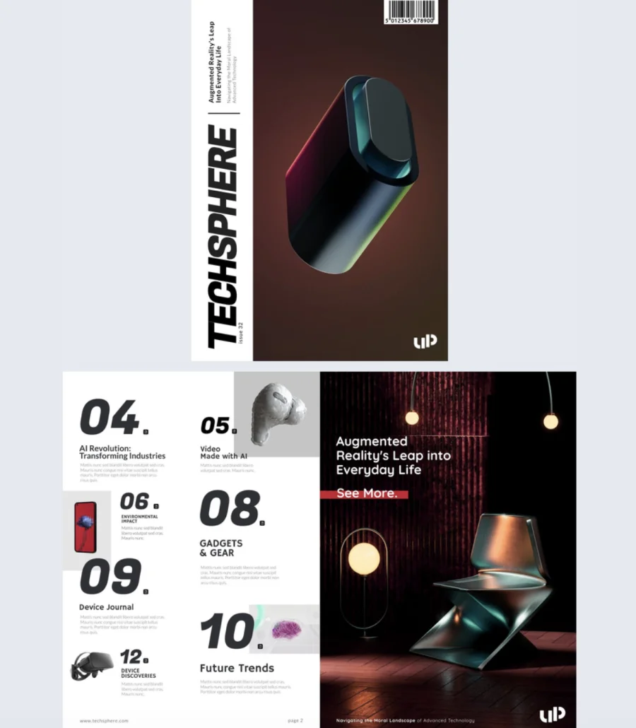 Customizable Tech Magazine Template