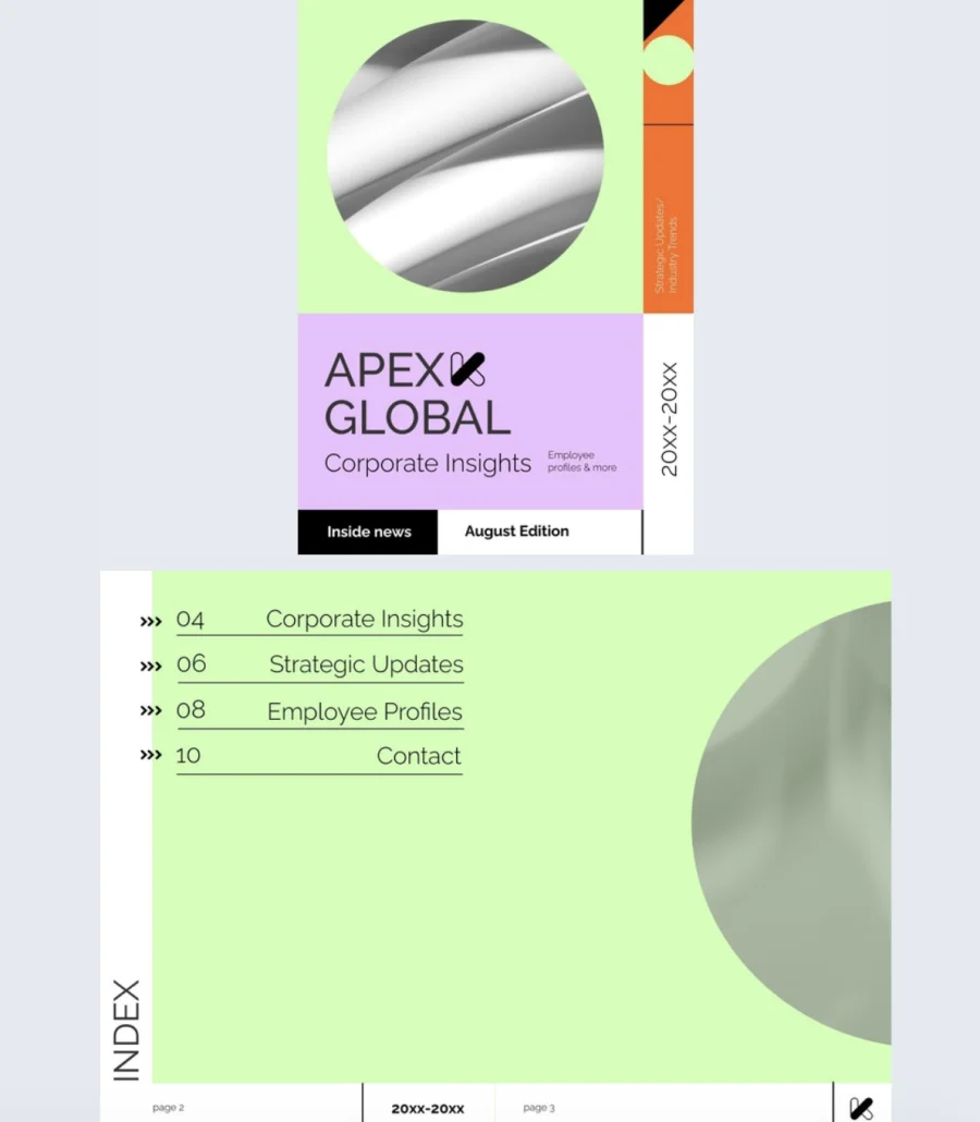 Digital Company Insights Magazine Template