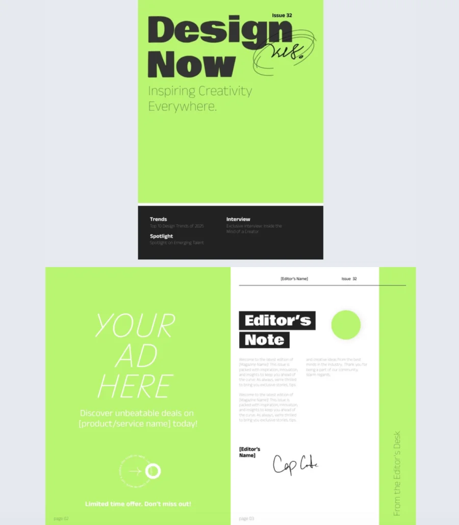 Impactful Digital Magazine Template