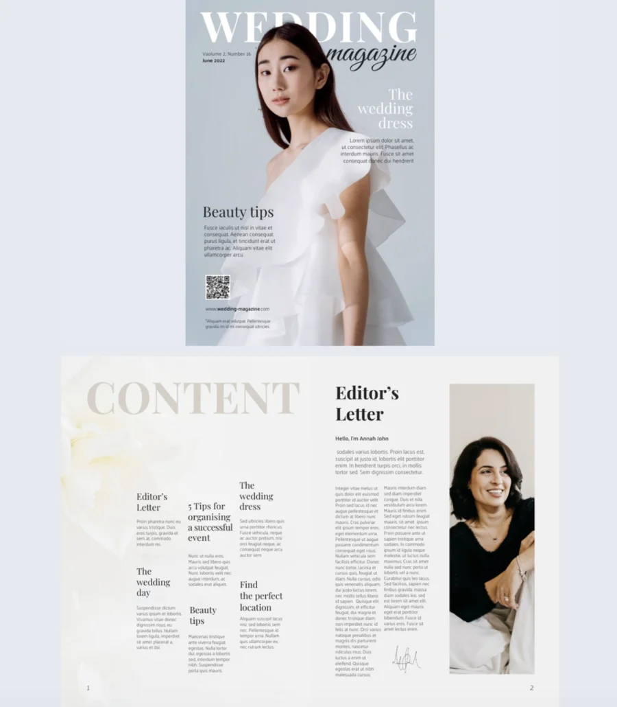 Interactive Wedding Magazine Template