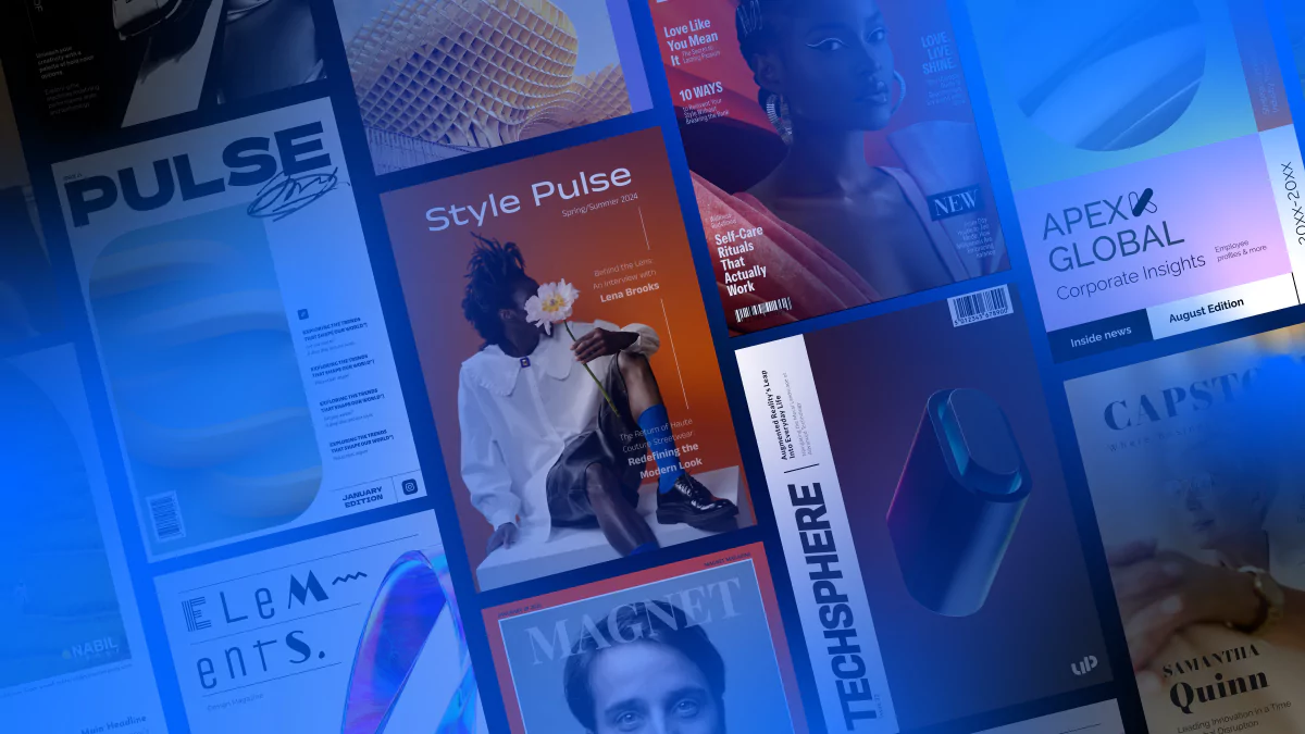 Cover image containing 10 magazine covers