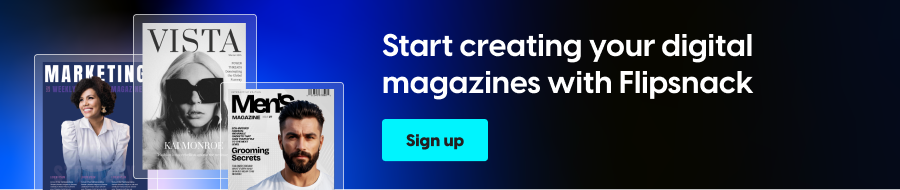 magazine cover template CTA