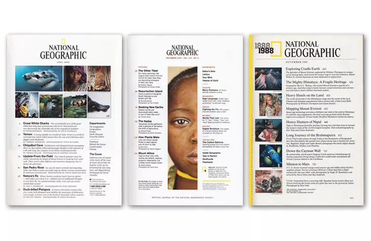 national geographic magazine layout