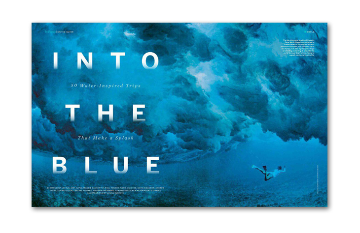 double page layout national geographic