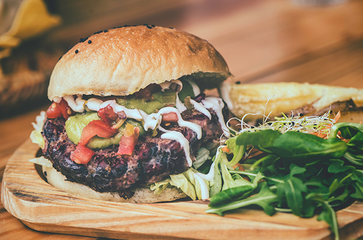 restaurant menu design burger