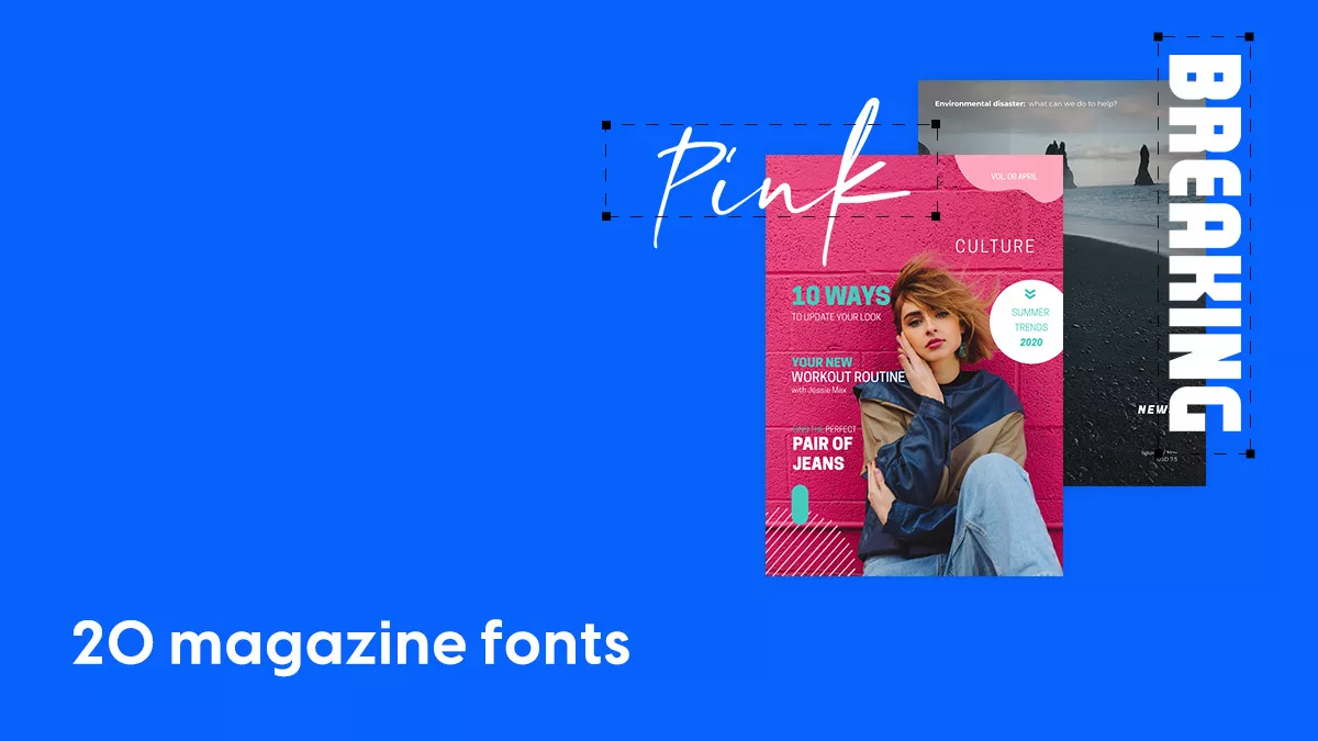 20 best magazine fonts article cover
