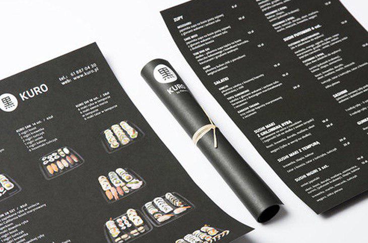 menu example