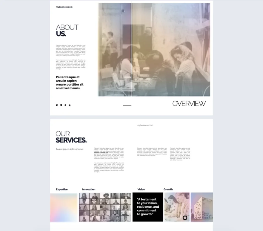 Digital Business Portfolio Template