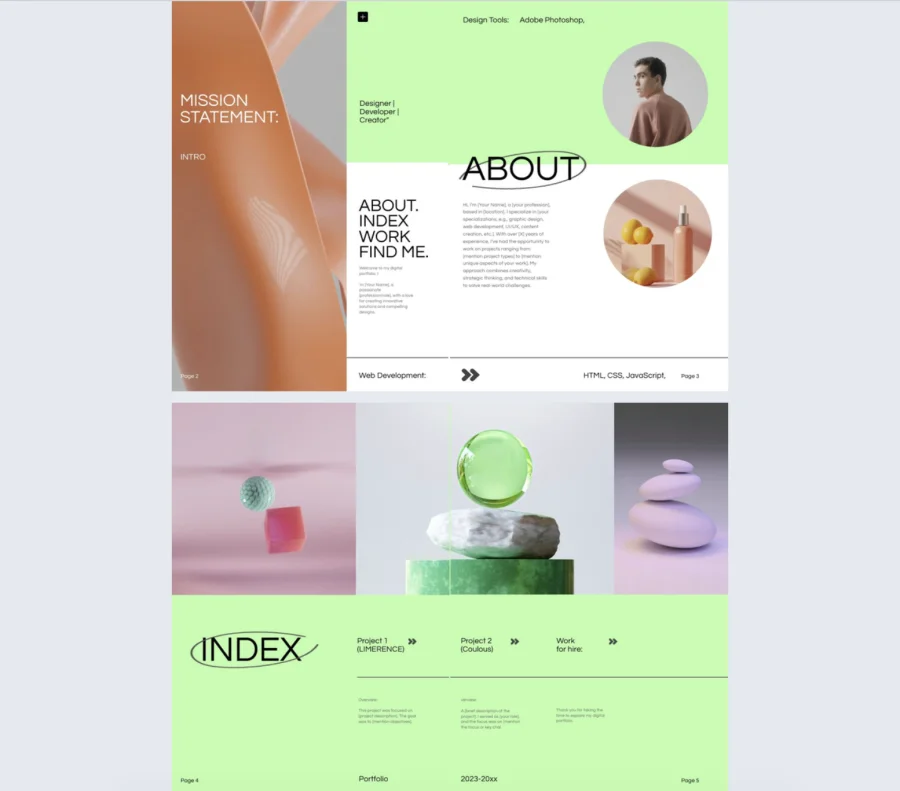 Digital Portfolio Template