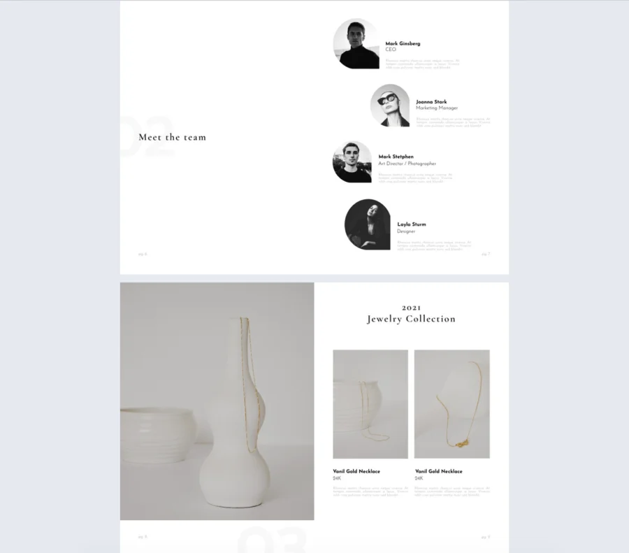 Jewelry & Watches Portfolio Template