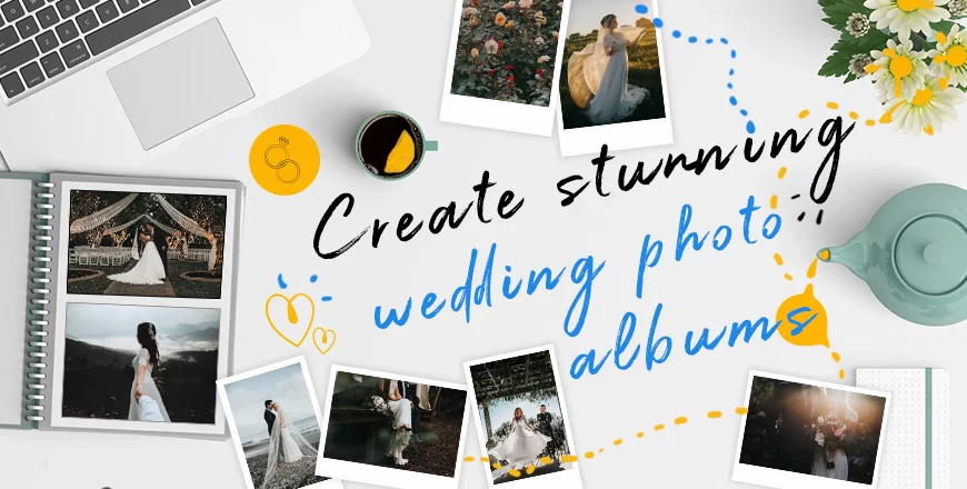 Cool ideas that help you create stunning wedding photo albums