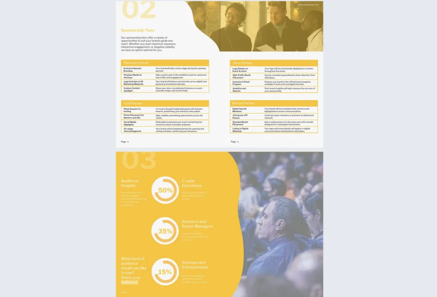 Interactive Sponsorship Prospectus Template