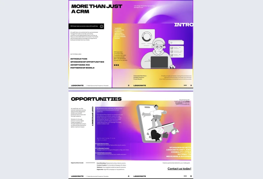Media Sponsorship Prospectus Brochure Template