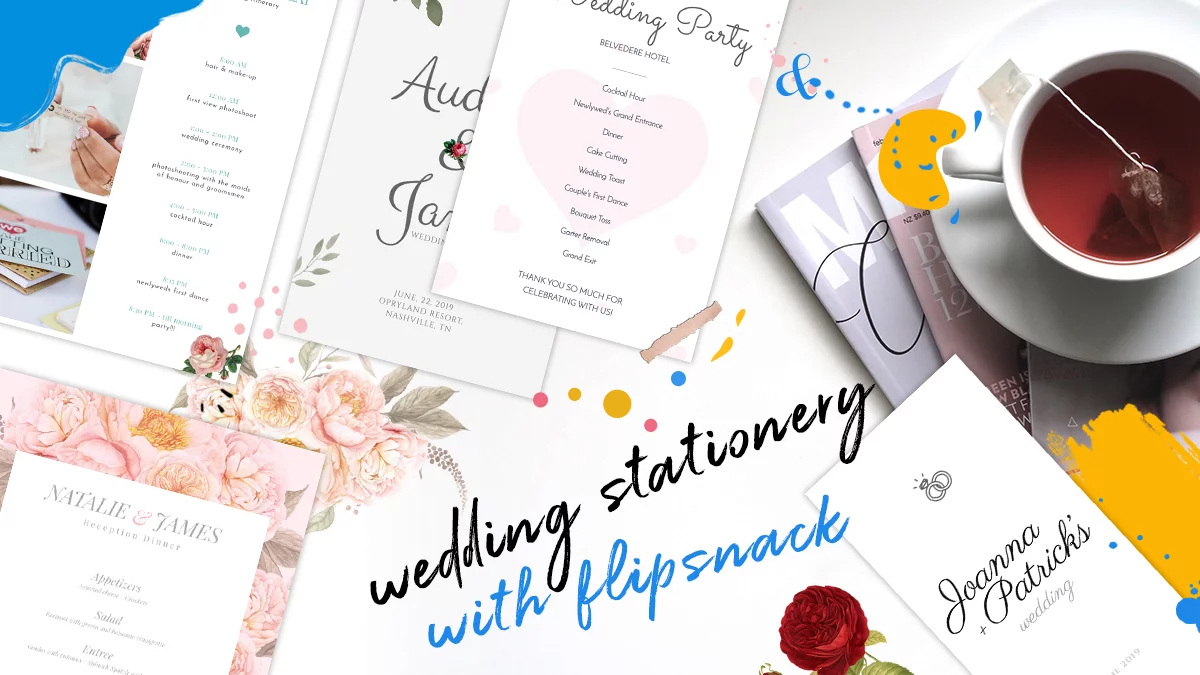 How Flipsnack can help with your wedding stationery
