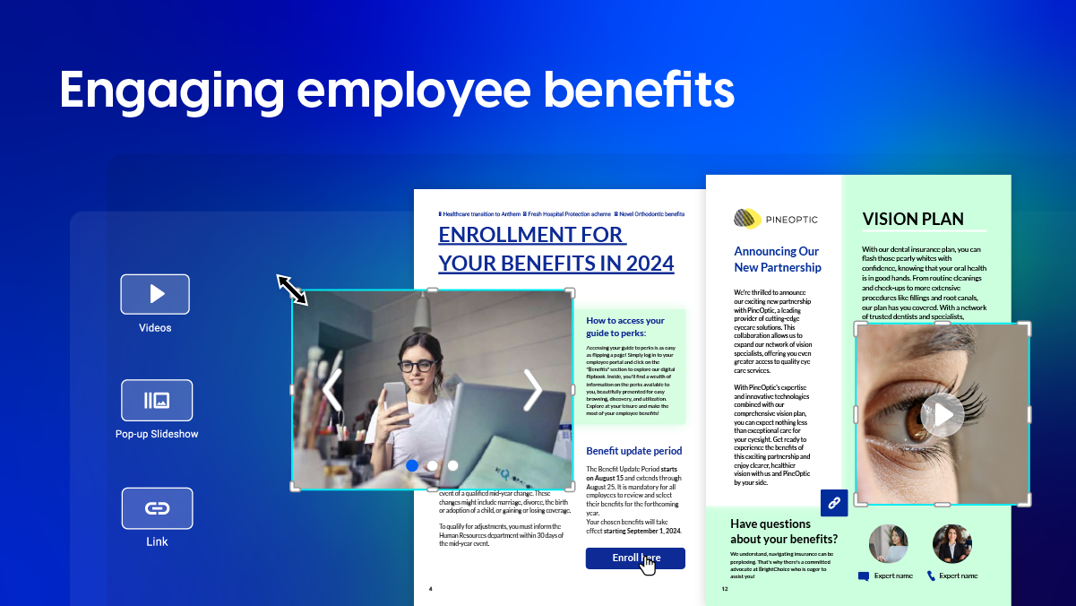 Create engaging employee benefits guide cover