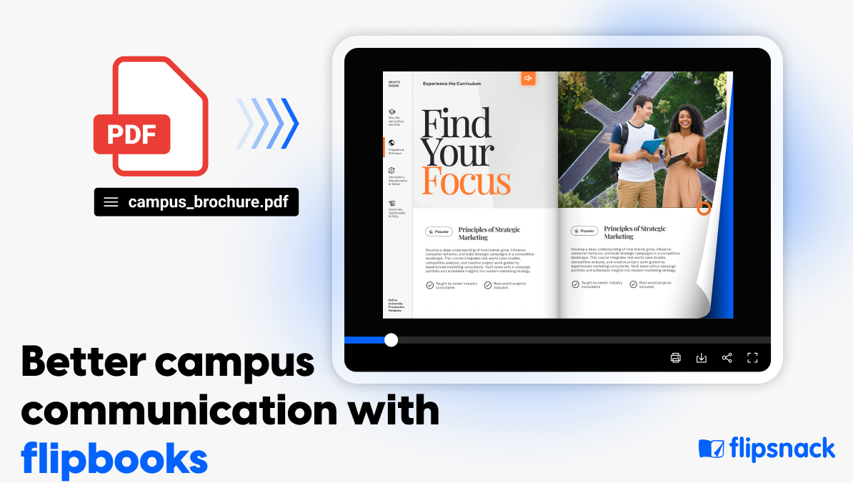 better campus comm with Flipsnack
