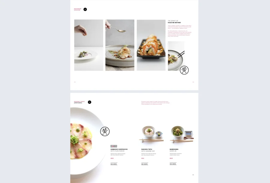 Editable Seasonal Hotel Menu Template