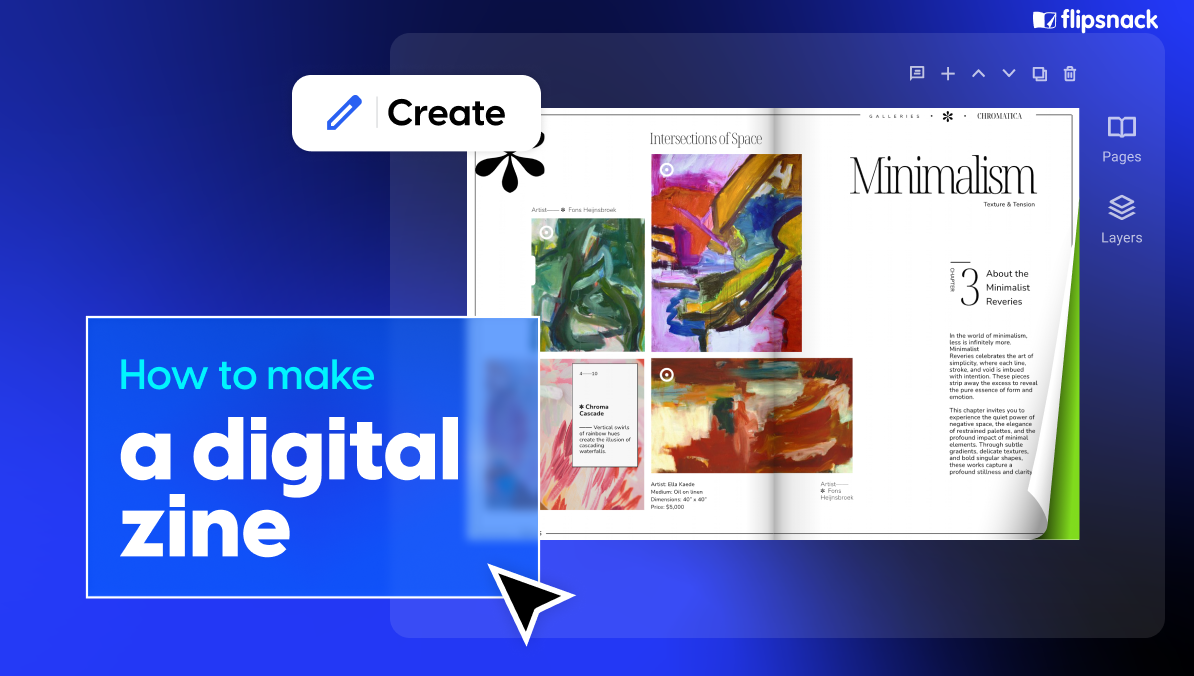 How to make a digital zine - cover