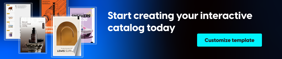 customize a product catalog template in Flipsnack 