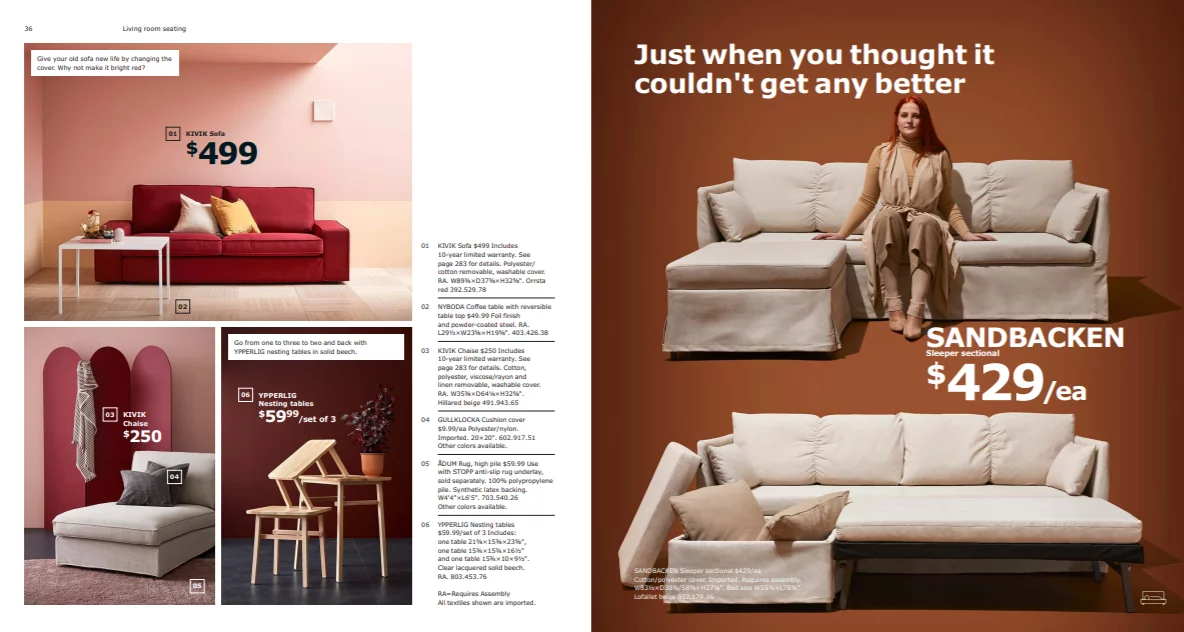 How to make a product catalog like IKEA